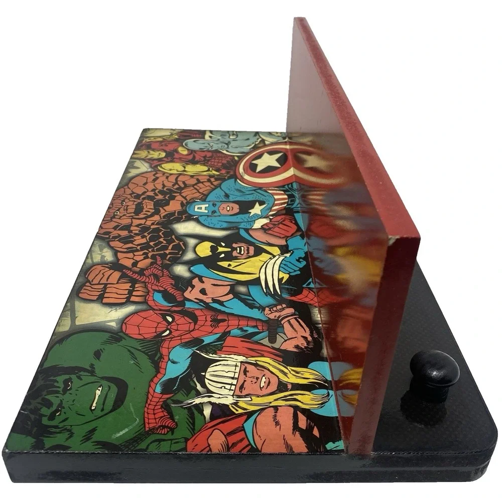 Marvel Superheroes Wall Shelf  18x10x5 Hanger Avengers Kids Room Decor Organizer